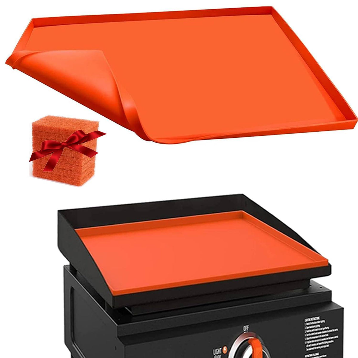 36" Silicone Griddle Mat for Blackstone 36 inch Griddle, Gearmatte Heavy Duty Food Grade Silicone Griddle Cover, Protects Griddle from Rodents,