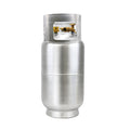 Flame King 33.5lb Aluminum Forklift Cylinder Propane Tank with Gauge