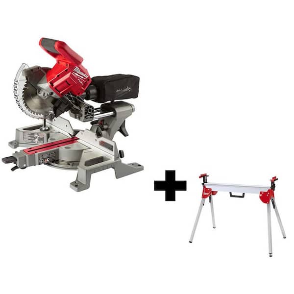 M18 FUEL 18V Lithium - Ion Brushless Cordless 7 - 1/4 In. Dual Bevel Sliding Compound Miter Saw with Stand (Tool - Only)