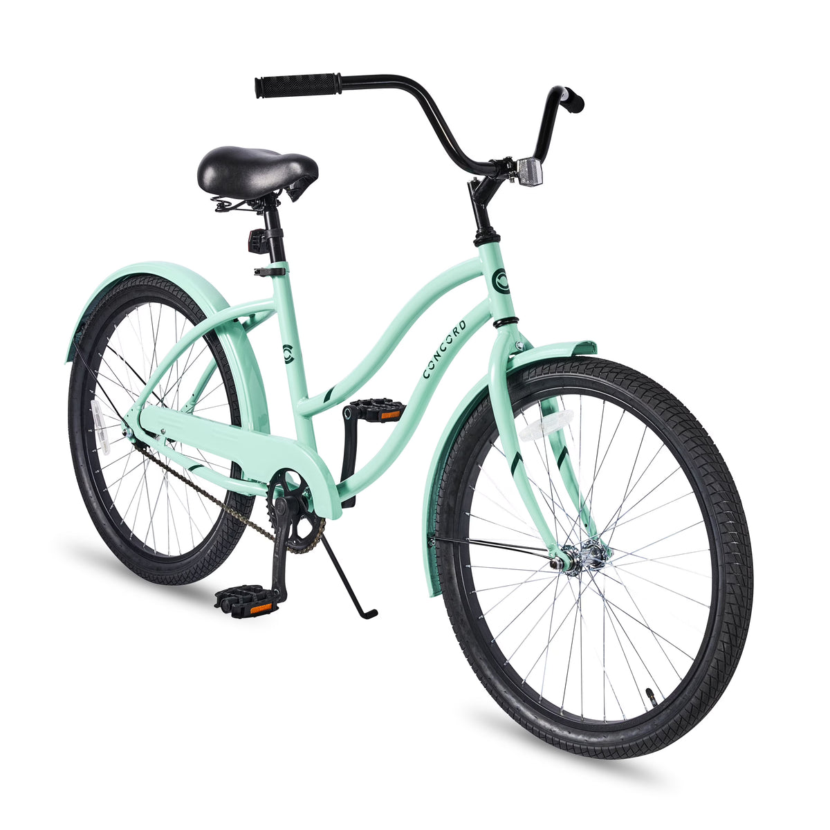 24" Concord Pacifica Cruiser Bicycle, Fits Riders 4'6" - 5'6", Teen, Unisex, Sea Green