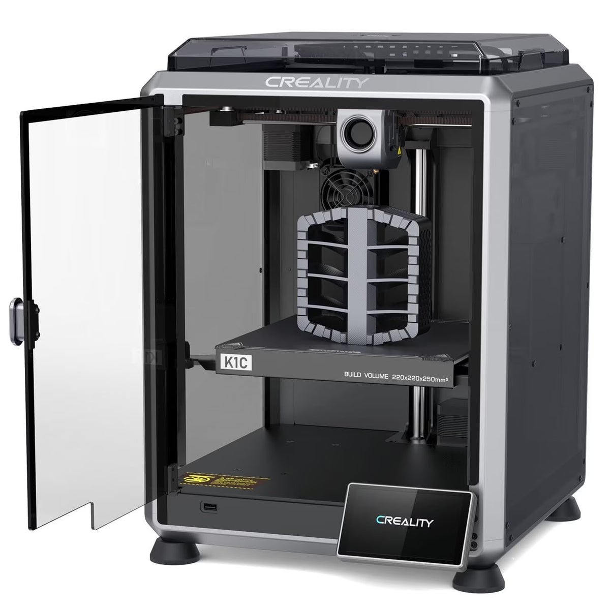 Creality K1C 3D Printer with Reliable Extrusion, 600mm/S Fast Printing Speed, AI Smart Camera, Anti - Vibration Design, Auto Calibration for Leveling, Printing Size 220*220*250mm