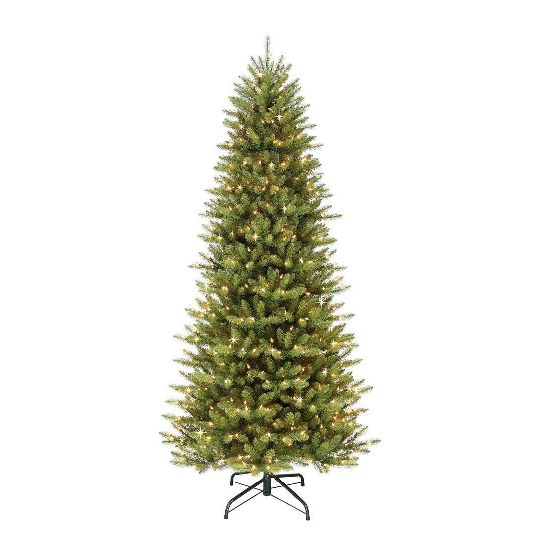 Slender Green Realistic Artificial Fir Christmas Tree Size: 6.5' H