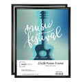 Mainstays 22 inchx 28 inch Black Rounded Poster Frame Set of 2, Size: 22 inch x 28 inch