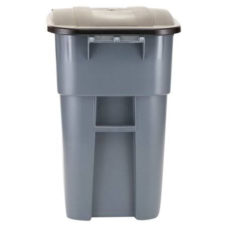 Brute Mobile Rollout Trash Container - 50 Gallon - Gray