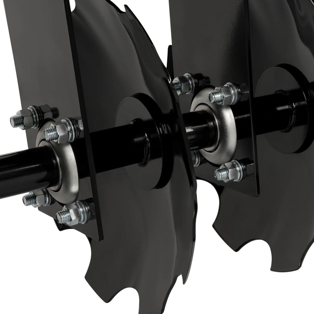 KOJEM Disc Plow Harrow for Prep Soil Cut Weeds & Clear Crop Remains Easy Mounting with Integrated 3 - Point Hitch2 PACKAGES