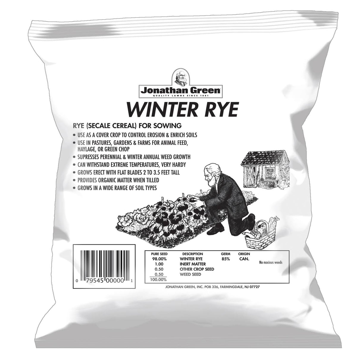 Jonathan Green Winter Rye Grass Seed 5 lb.