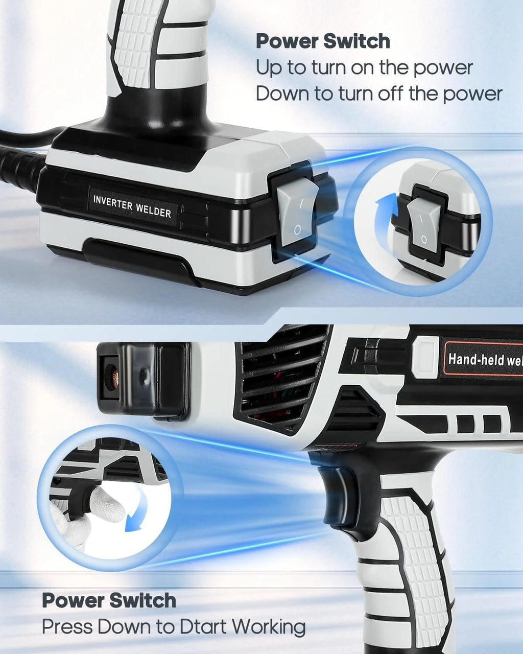 Haosegd, 110V Handheld ARC Welder, 6 Variable Current, Welding Tool Set with Helmet and Brush