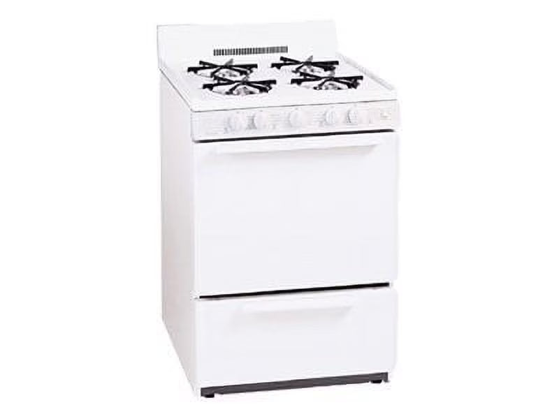 Premier SCK100OP - 24 in Freestanding All Gas Range with Open 3 Cu. Ft. Total Oven Capacity in White