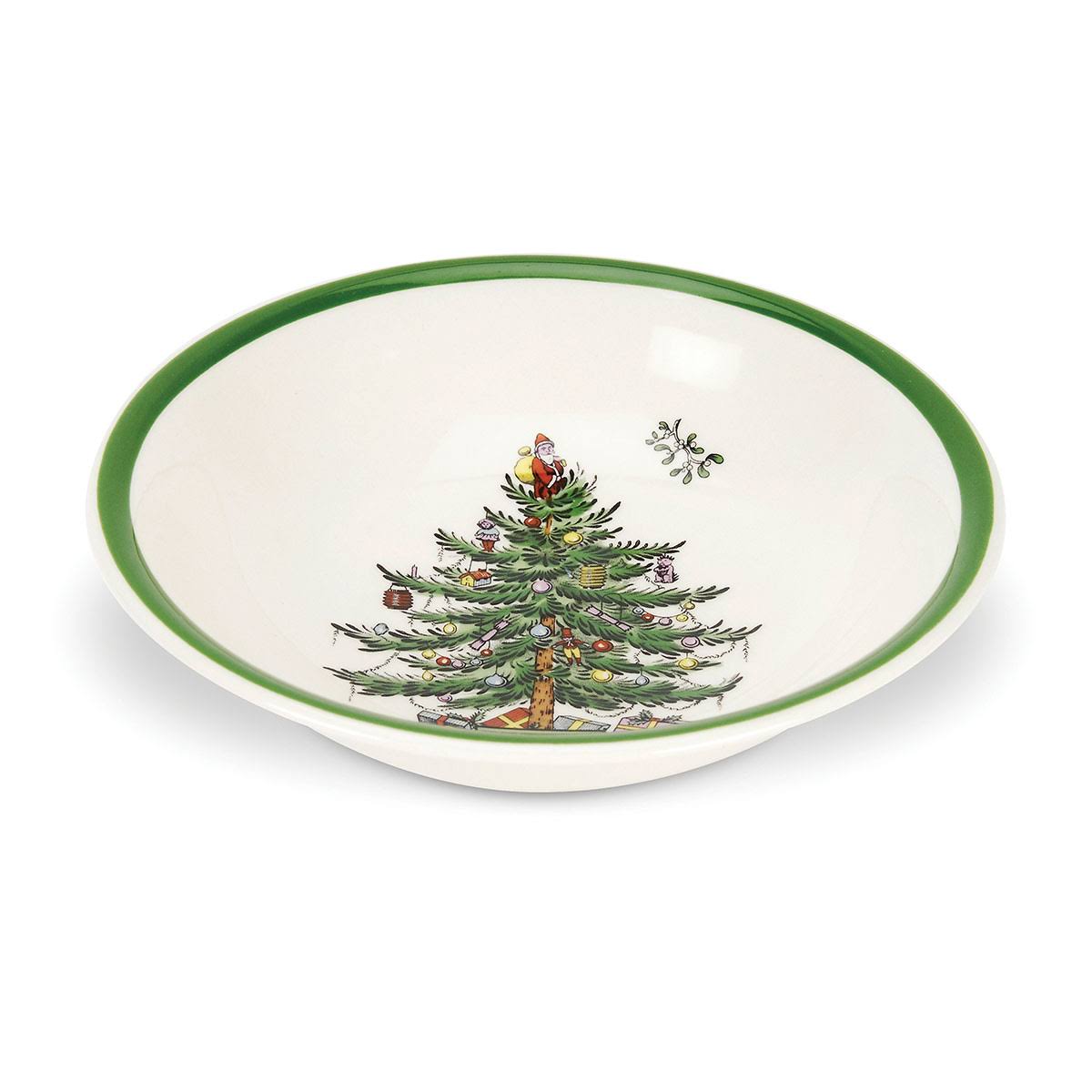 Spode Christmas Tree Cereal, Oatmeal Bowl