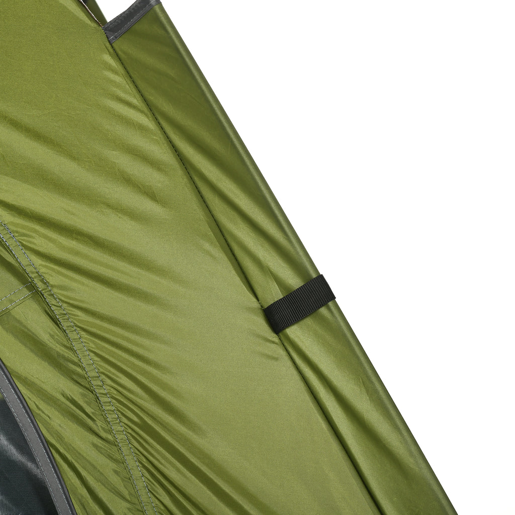 Outsunny Campingzelt für 2 Personen mit Tragetasche, Lampenhaken und Aufbewahrungstaschen, 210x210x135 cm