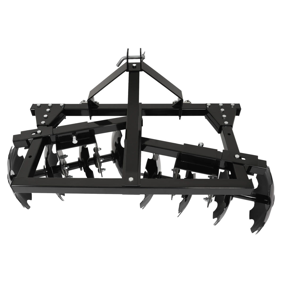 KOJEM Disc Plow Harrow for Prep Soil Cut Weeds & Clear Crop Remains Easy Mounting with Integrated 3 - Point Hitch2 PACKAGES