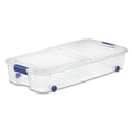 Sterilite Plastic 66 Qt. Ultra Storage Box Stadium Blue Set of 4