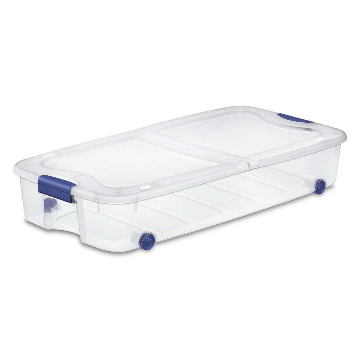 Sterilite Plastic 66 Qt. Ultra Storage Box Stadium Blue Set of 4
