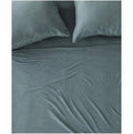 Pact Cotton Favorite Tee Jersey Sheet Set - Queen - Smoke Heather