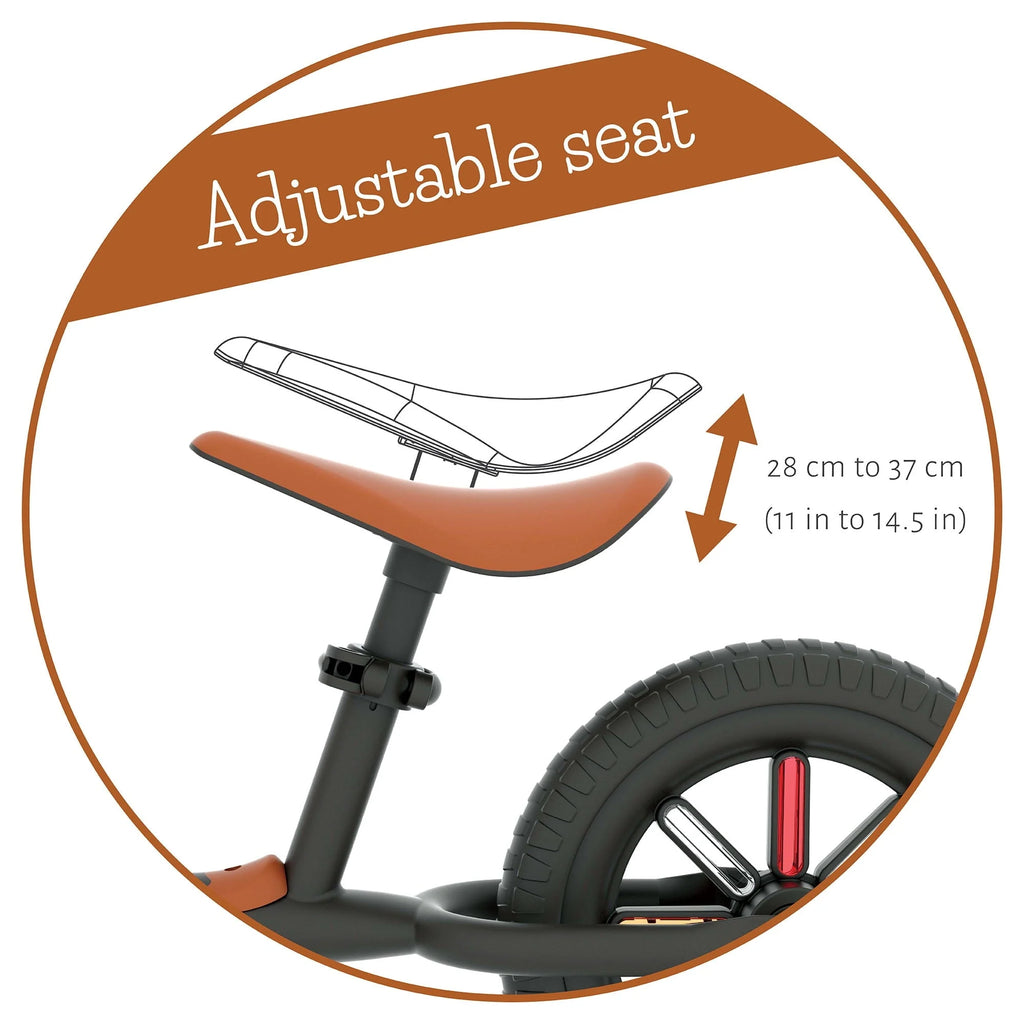 Chillafish Buzzi 10' Balance Bike for Kids 1.5 Years and Older, Lightweight Toddler Bike with Adjustable Seat