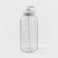 Room Essentials Plastic Tracker Water Bottle - White - 64 oz