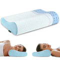 Memory Foam Pillows, Adjustable Bed Pillow for Sleeping, Ergonomic Cervical Pillow Neck Support Pillow for Side Back Stomach Sleeper, Orthopedic