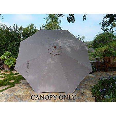 Formosa Covers Replacement Umbrella Canopy for 11ft 8 Ribs Taupe (Canopy Only)