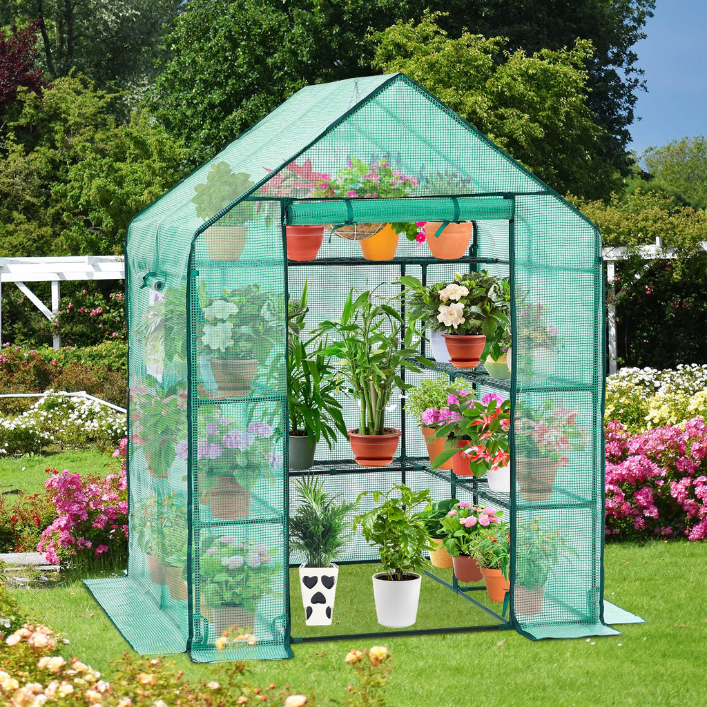Ohuhu Greenhouse for Outdoors with Screen Windows