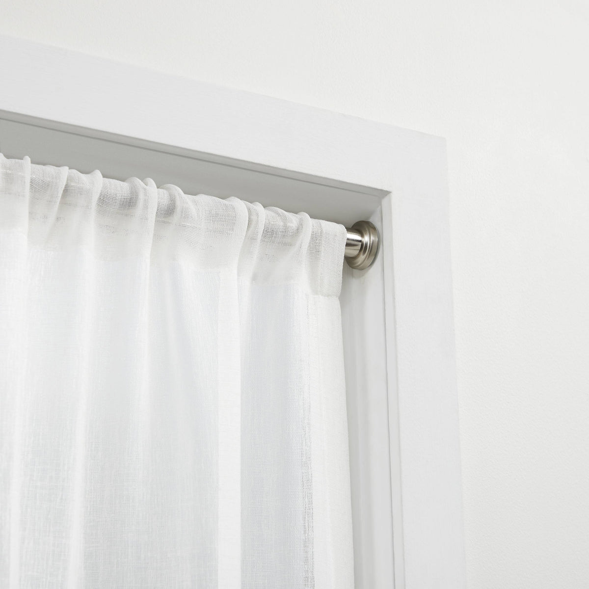 Exclusive Home Tension Rod, Brushed Nickel, Adjustable 36"-63"