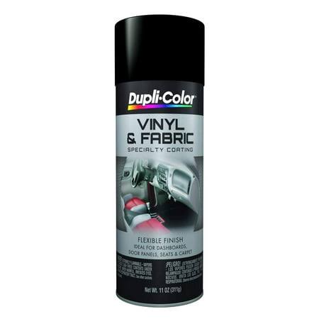Dupli-Color Hvp106 Vinyl and Fabric Coating Spray Paint - Flat Black - 11 oz Aerosol Can