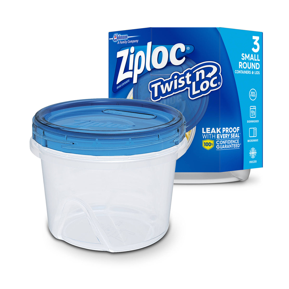 Ziploc Twist N Loc, Small, 3 ct