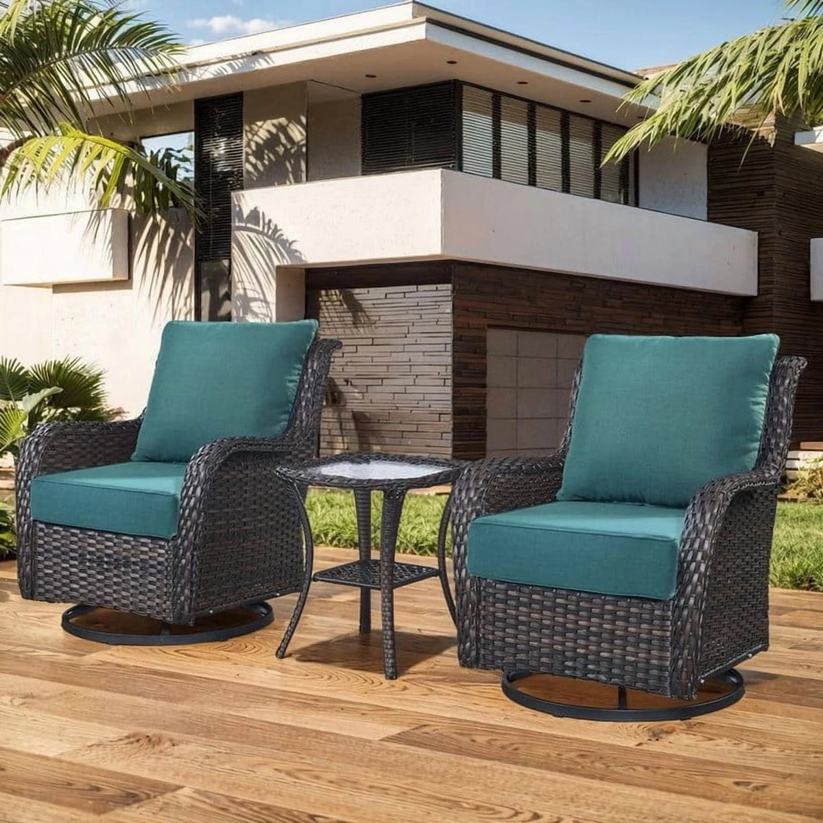 Bellefurn Outdoor Deep Seat Cushion 24 X 24 X 6 in for Patio Furniture, Outdoor Chair Cushions Waterproof & Fade Resistant Patio Furniture Cushions for Wicker Chair, Sofa, Couch