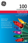 GE 100-Light String-A-Long Holiday Lights - Multi Color