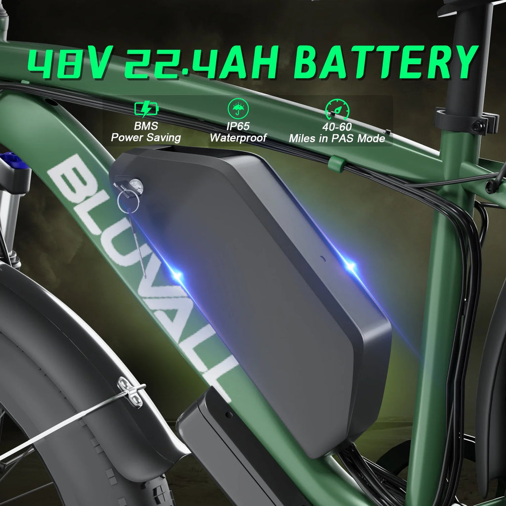 Electric Bike for Adults, 2000W 26'Fat Tire Electric Bike, 35MPH AWD Dual Motor Electric Bicycles, 48V 22.4AH Battery Fast Ebikes Dual Hydraulic Brakes UL 2849