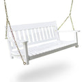 Cambridge Casual Thames 2-Person White Wood Outdoor Swing