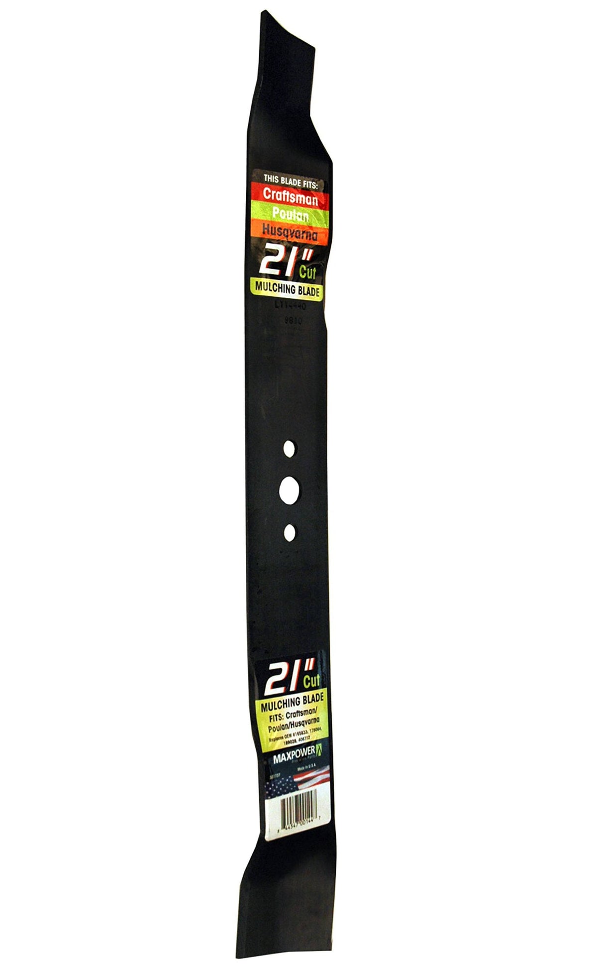 Maxpower 331737B Mulching Blade for 21" Cut Craftsman/Husqvarna/Poulan Mowers Re
