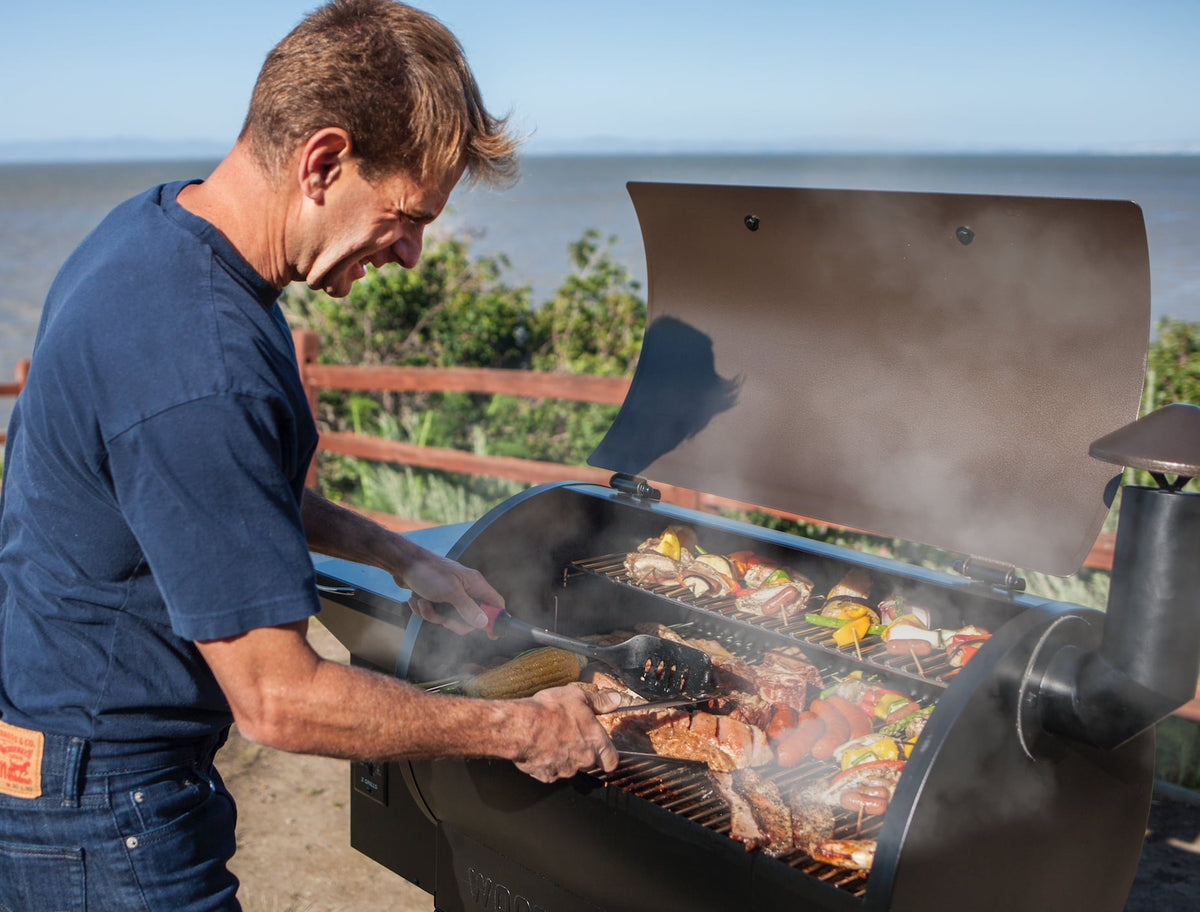 GRILLS ZPG-450A3 Wood Pellet Grill & Smoker 8-in-1 BBQ 2022 model. Black