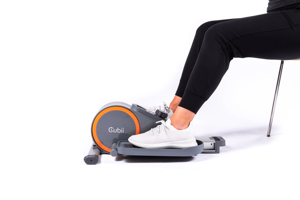 Cubii Go, Seated Elliptical Trainer with Wheels and Handle, 8 Adjustable Magnetic Resistance Levels