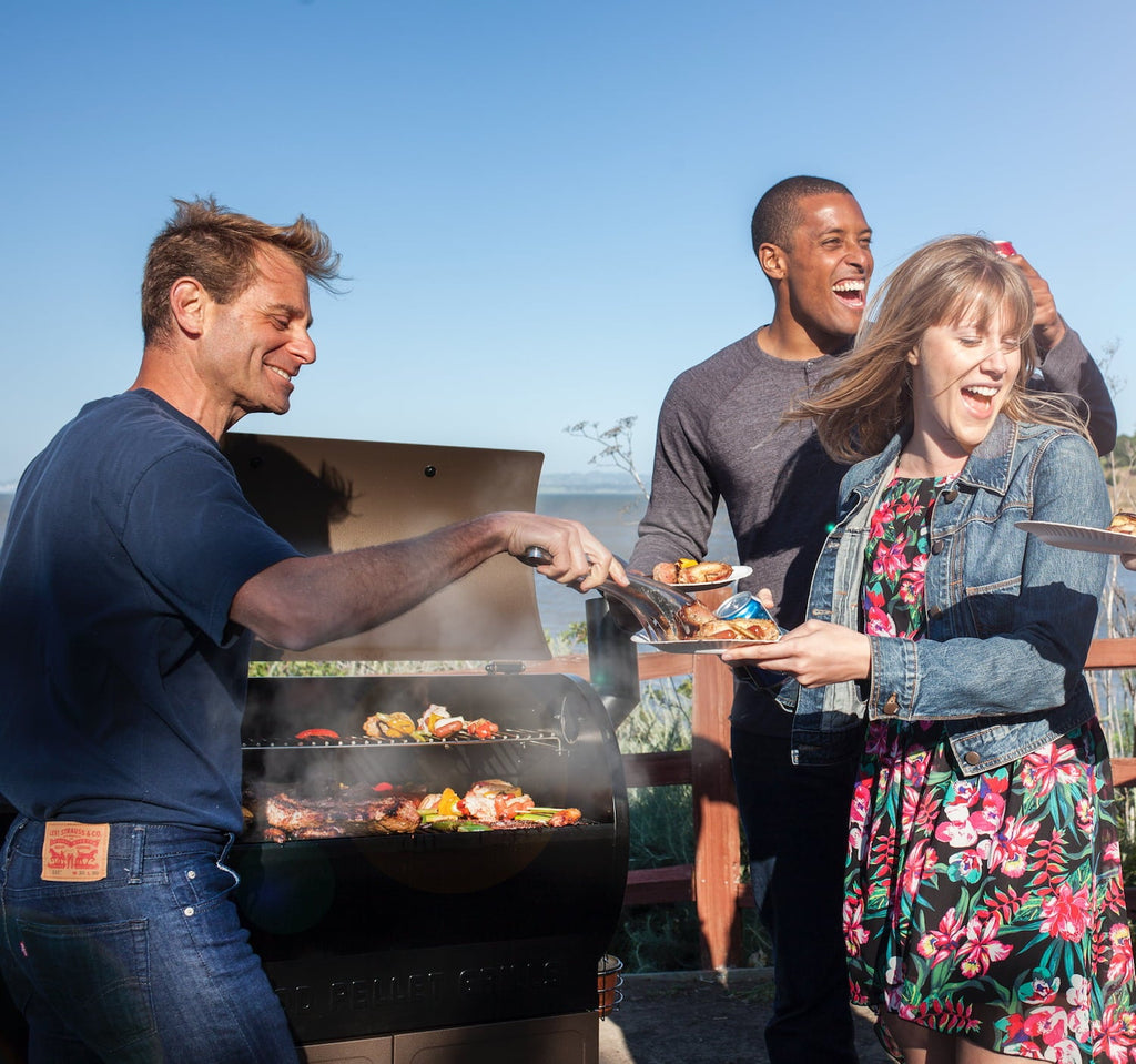 GRILLS ZPG-450A3 Wood Pellet Grill & Smoker 8-in-1 BBQ 2022 model. Black