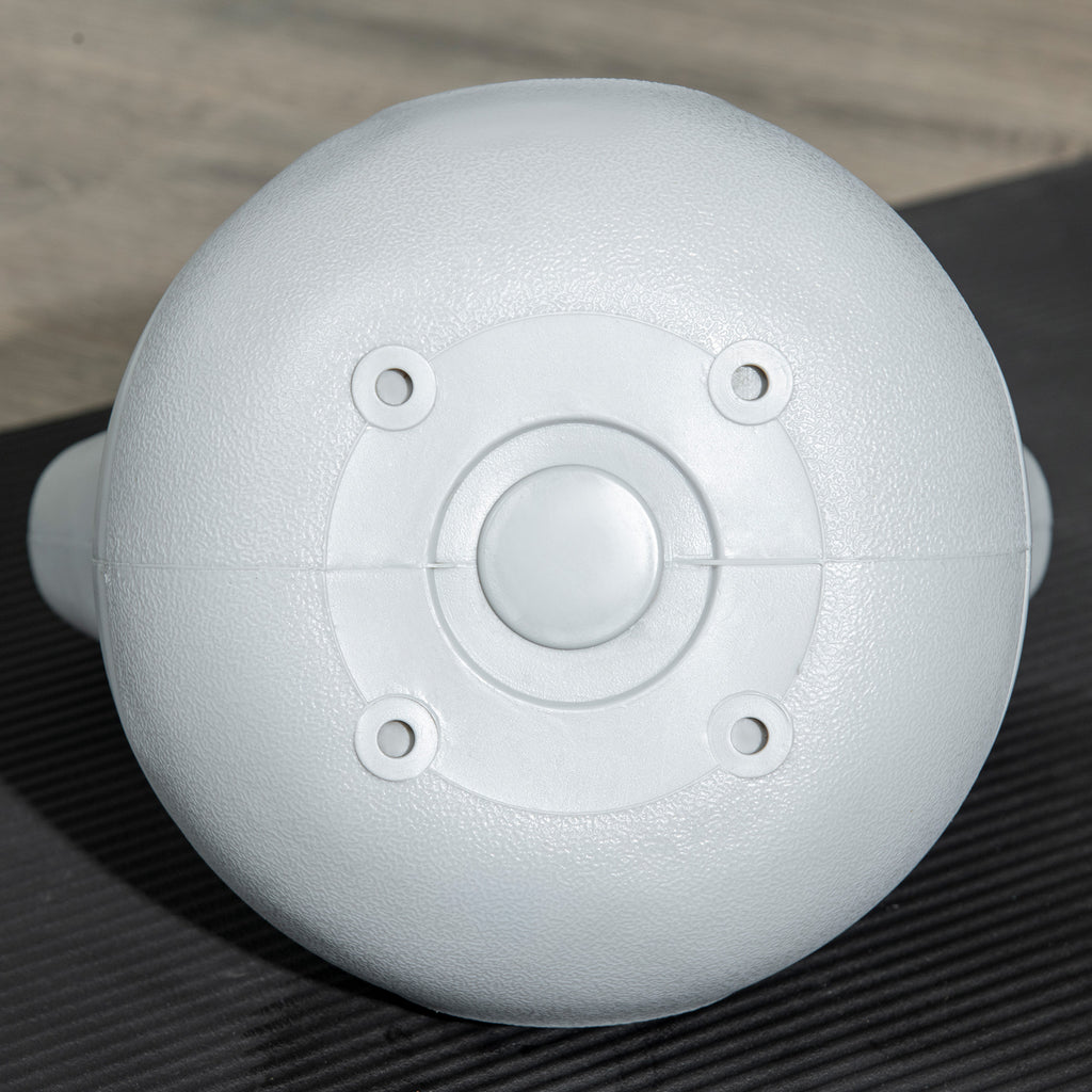 SPORTNOW Kettlebell 16kg in PU und Sand mit flacher Basis und bequemem Griff für Kreuzheben, Kniebeugen und Hebefiguren, 26x18x32 cm, Grün