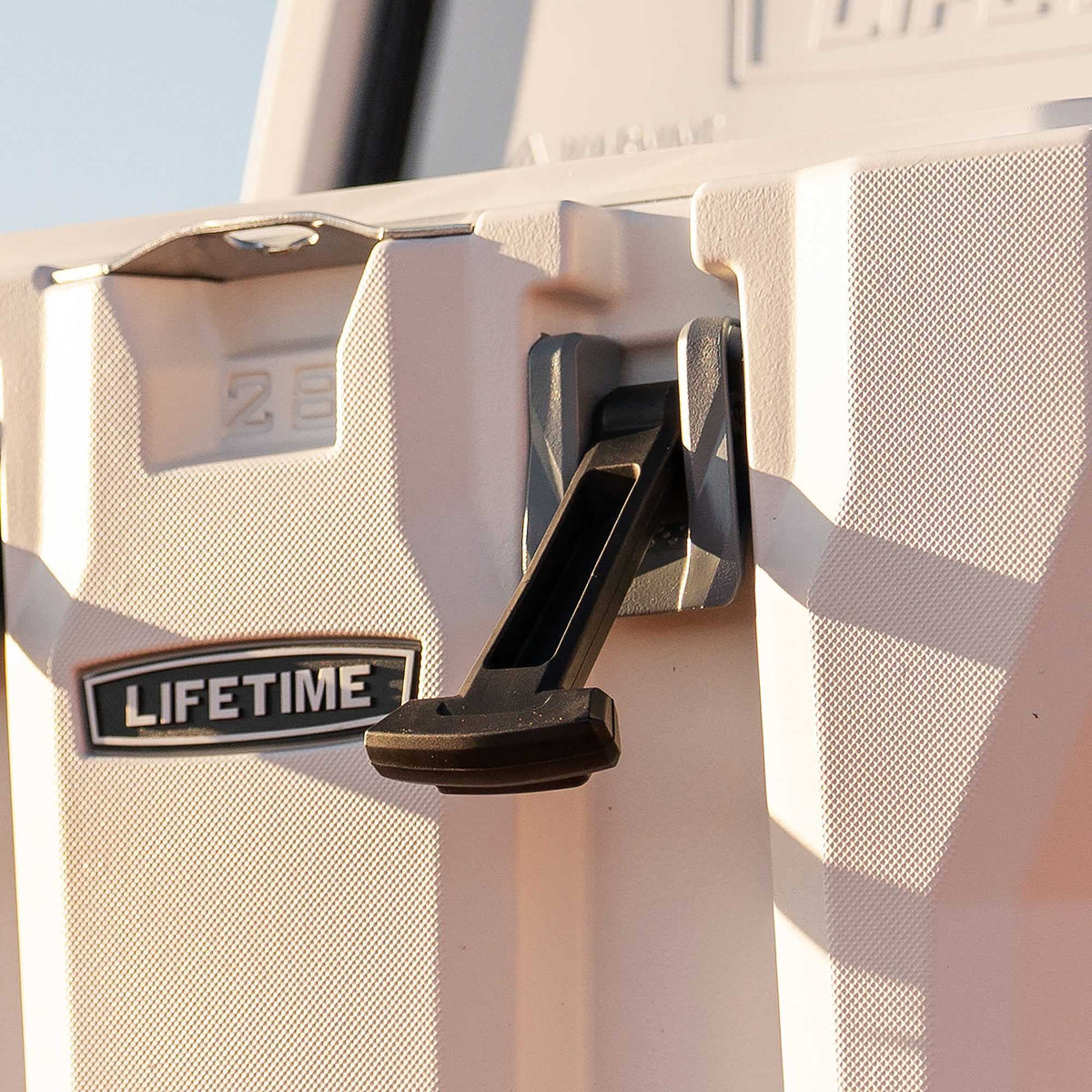 Lifetime 28 Qt Bear - Resistant Camping Cooler, Premium High Performance, Ice Retention, Hard Cooler, 20 Can Capacity, Boulder Gray (91289)