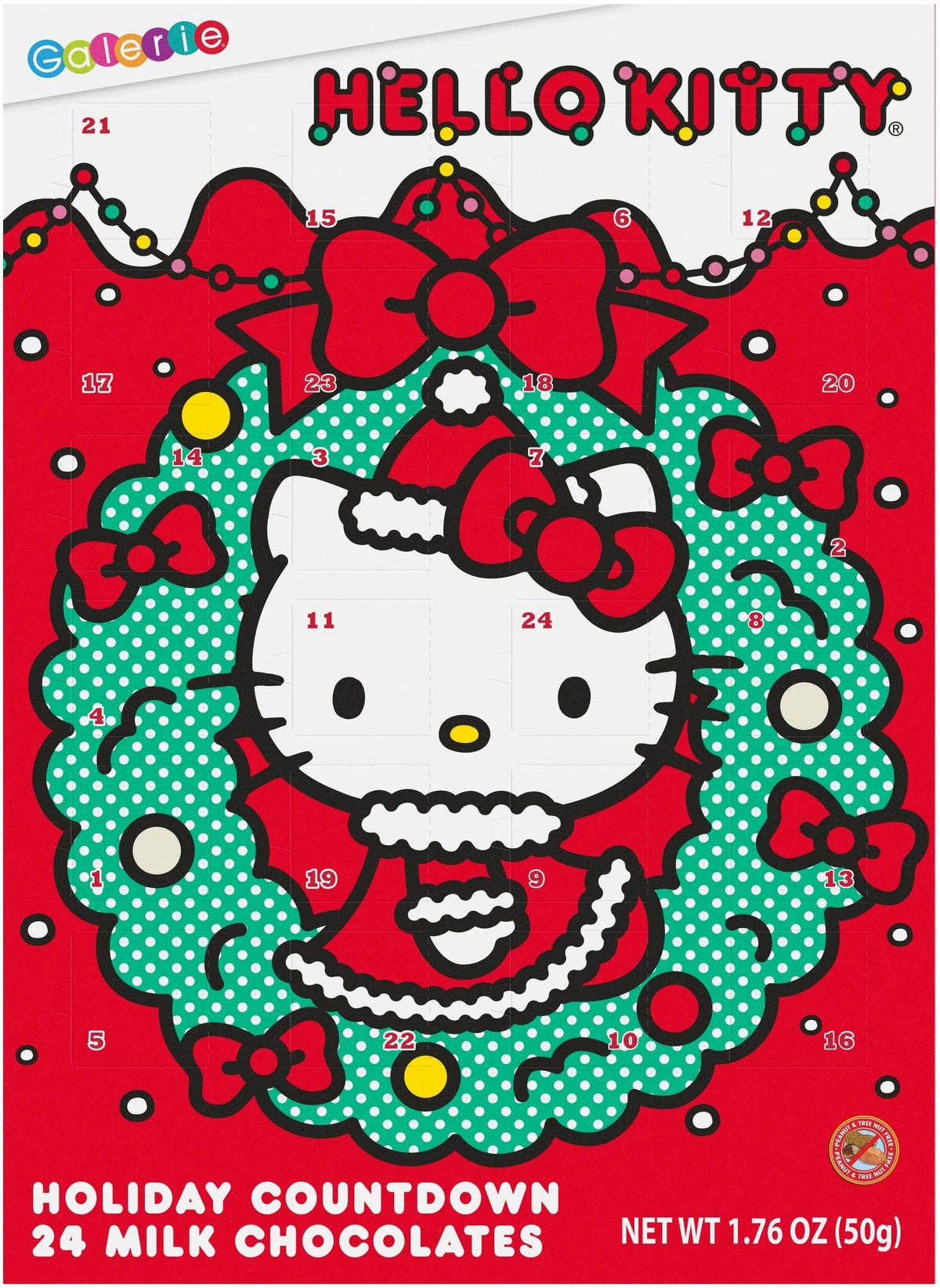 Hello Kitty Holiday Countdown Advent Calendar - 1.76oz