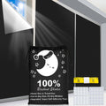 SUSNID Portable Blackout Curtains, Blackout Shades, 100% Portable Blackout Blinds for Any Window with 30 Pair Hook & Loop Tabs Stick-On, Temporary