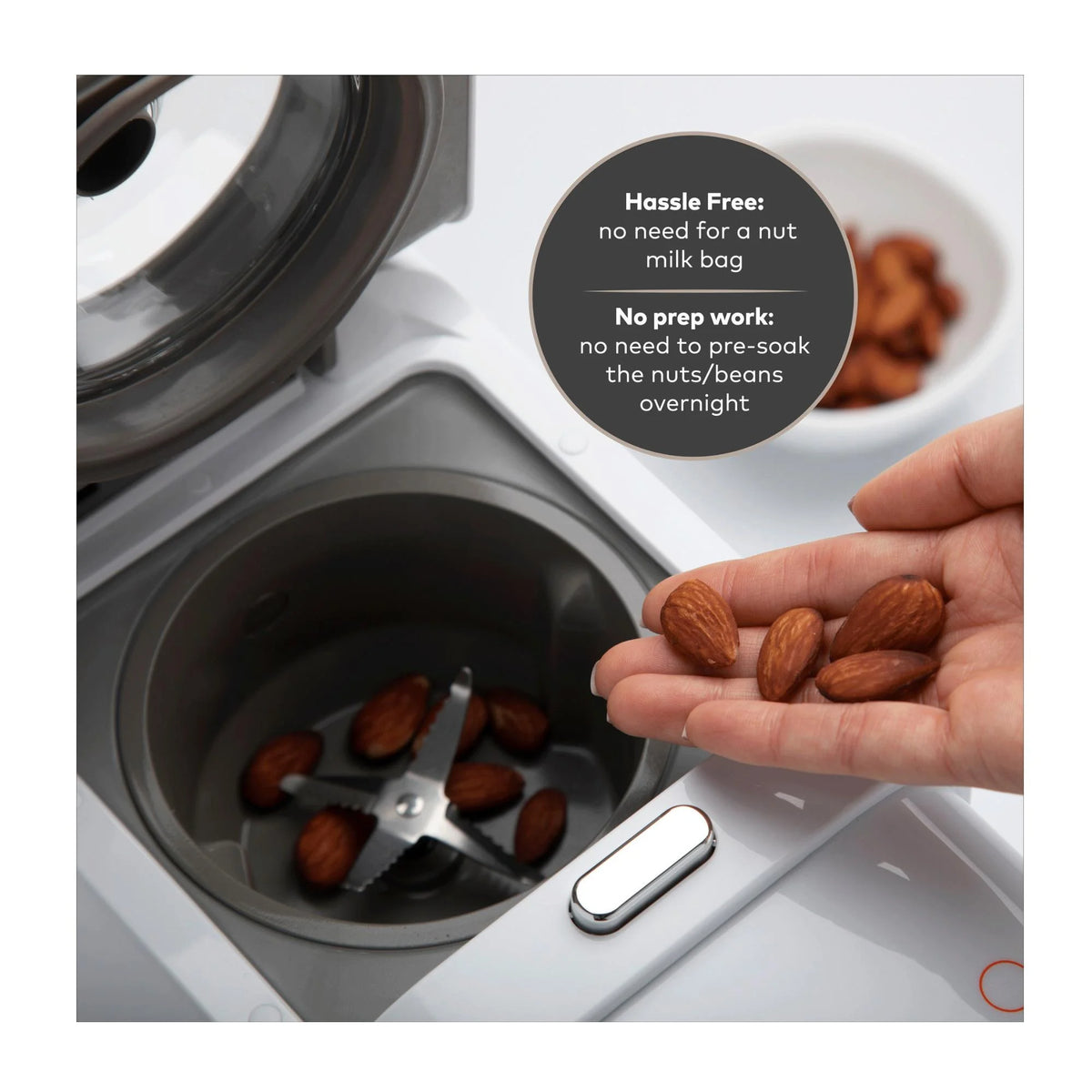 Chefwave Milkmade Non - Dairy Milk Maker with Handheld Milk Frother