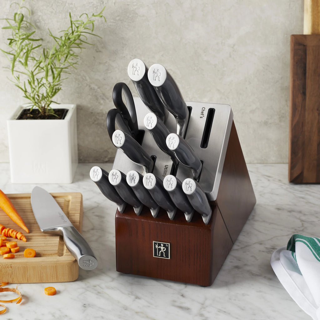 J.A. Henckels International Graphite 14 - Pc Self - Sharpening Knife Block Set