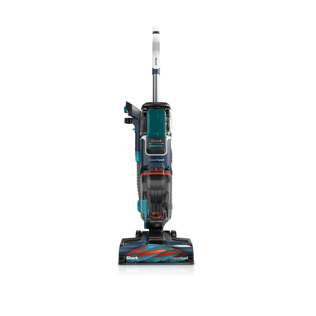 Shark Carpetxpert with Stainstriker, Upright Carpet, Area Rug & Upholstery Cleaner for Pets, Built - in Spot & Stain Eliminator, Deep Cleaning & Tough Stain Removal, Carpet Shampooer, Navy, New, EX200