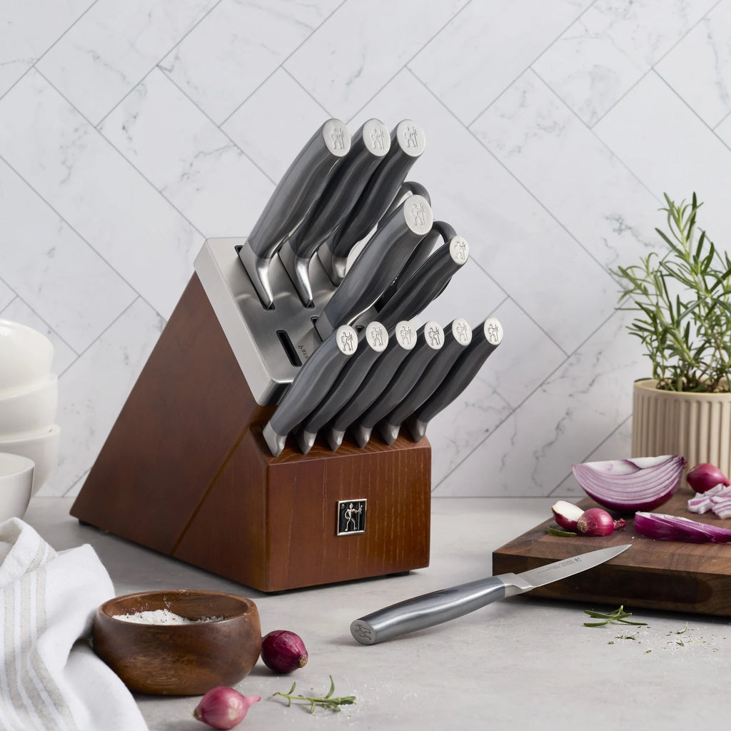 J.A. Henckels International Graphite 14 - Pc Self - Sharpening Knife Block Set