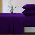 Tribeca Living Microfiber Extra Deep Pocket Sheet Set, Purple