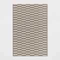 4'x6' Broken Stripe Ancient Stone Rectangular Loomed Indoor Outdoor Accent Rug Tan - Room Essentials