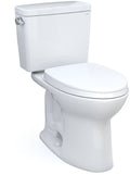 Toto MS776124CSG#01 Drake 1.6 GPF Elongated Two-Piece Toilet with Tornado Flush (Seat Included)