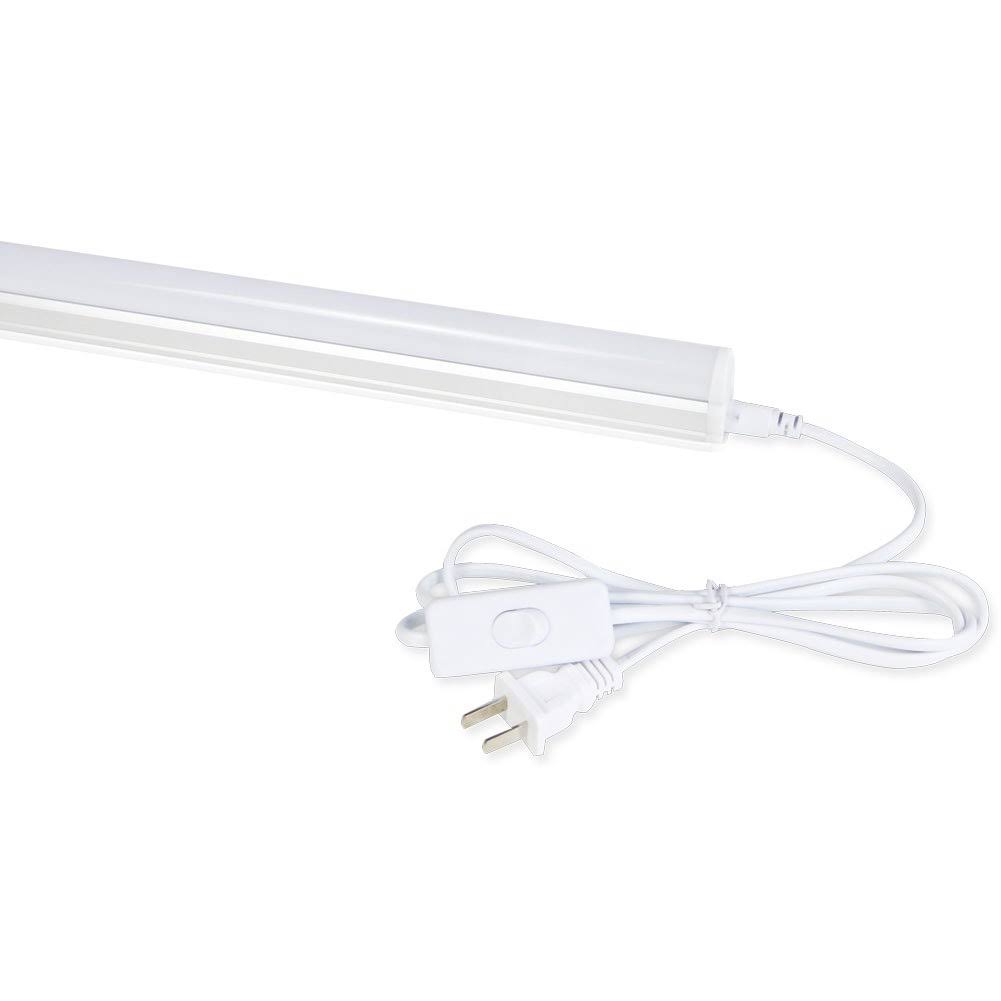 Barrina LED T5 Integrated Single Fixture, 4ft, 2200lm, 6500K (Super Bright White), 20W, Utility Shop Light, Ceiling and Under