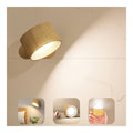 Koopala LED Sconces, Wall Mounted Lamps with Rechargeable Battery Operated USB Port 3 Color Temperatures & 3 Brightness Levels 3 Wood1