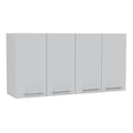 TUHOME 120 Wall Cabinet Engineered Wood Cabinets in White