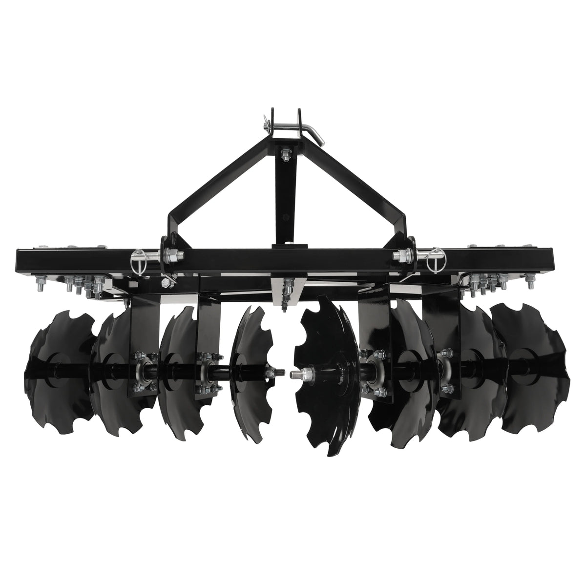 KOJEM Disc Plow Harrow for Prep Soil Cut Weeds & Clear Crop Remains Easy Mounting with Integrated 3 - Point Hitch2 PACKAGES