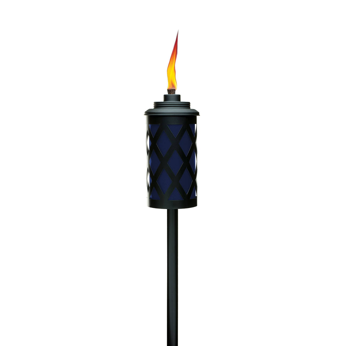 Tiki Brand 65-inch Urban Metal 4-in-1 Torch, Midnight Blue